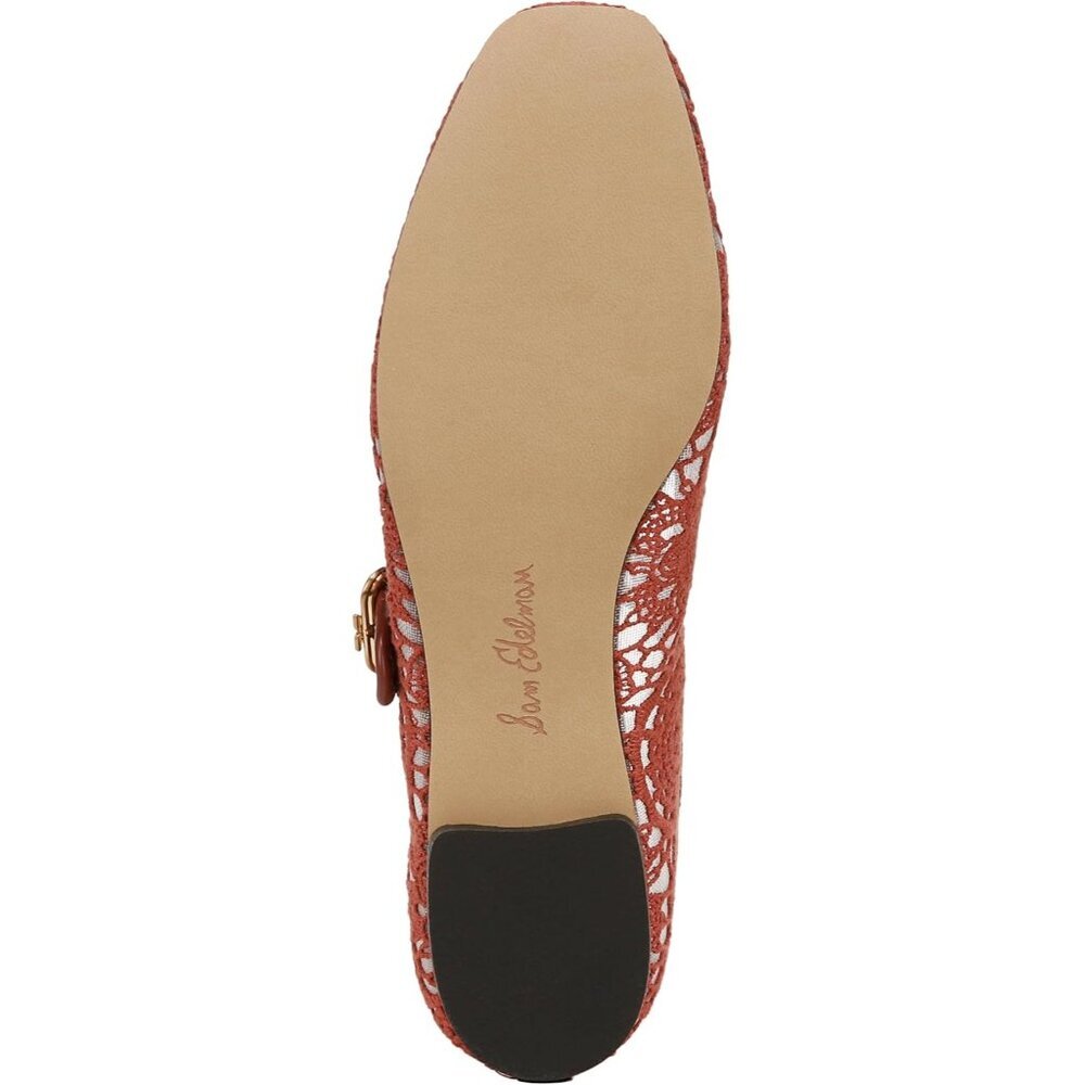 Sam Edelman Womens Warm Sienna Leather  Michaela Mary Jane Ballet Flat Shoes - Picture 4 of 6